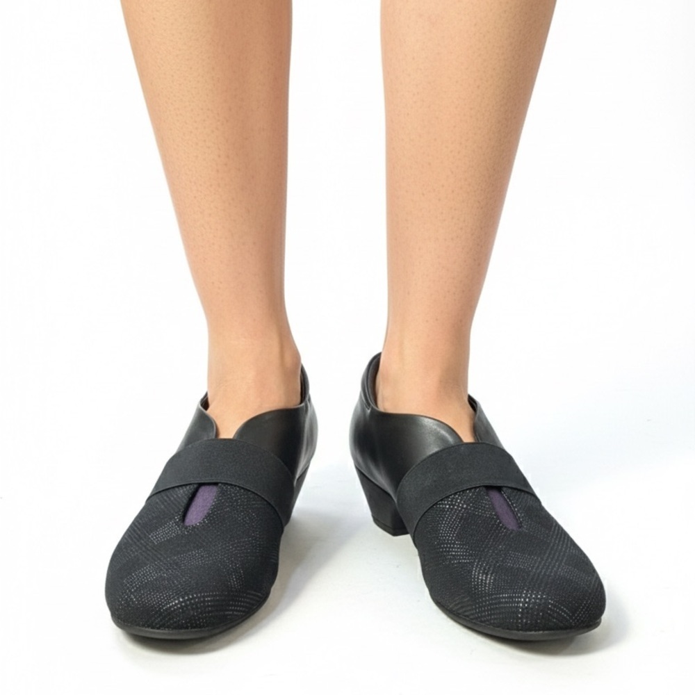 BeautiFeel Comfort Block Heel Shoes Size 40 US 9 9.5 Leather Made in Israel